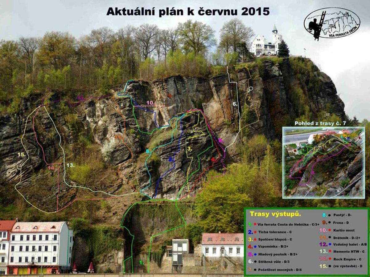 Krasny Byt V Centru Decina Zewnętrze zdjęcie